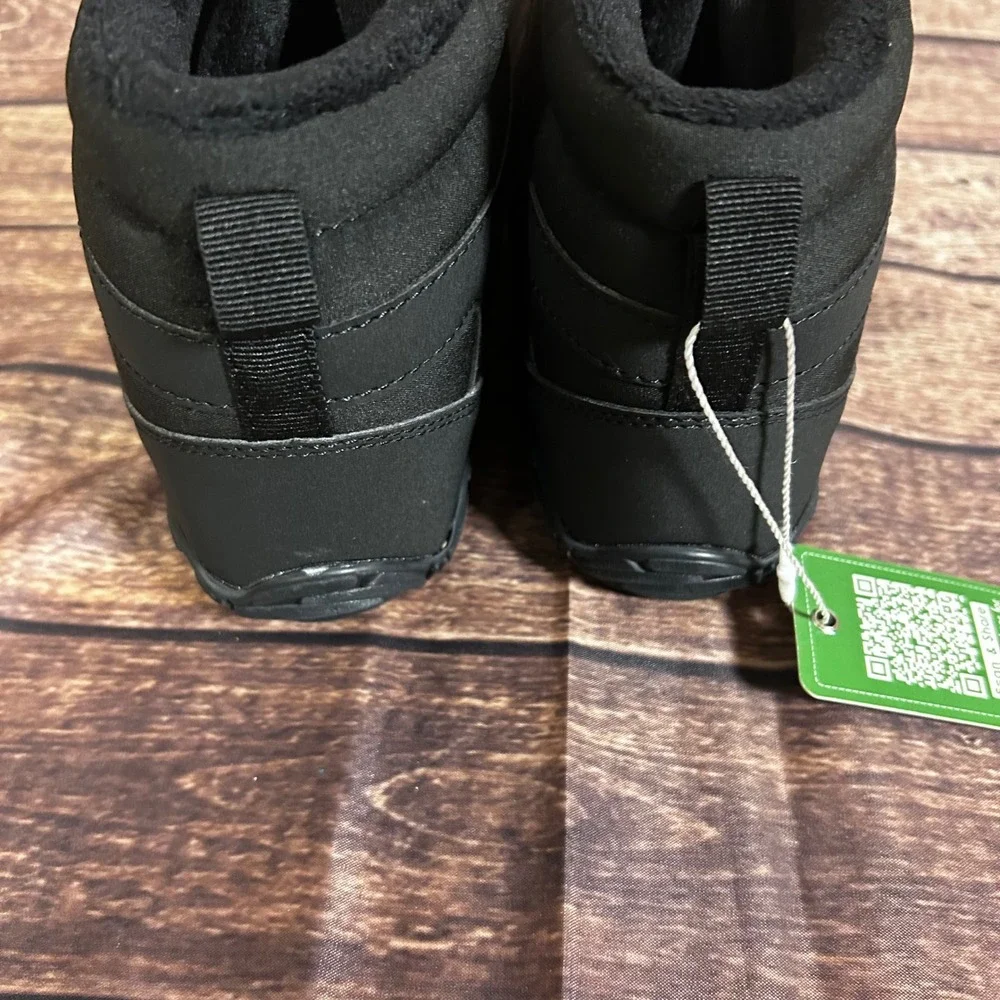Healthy Freedom HF Barefoot Winter Boots Black Fleece Lined Wide Toe Box Size 40